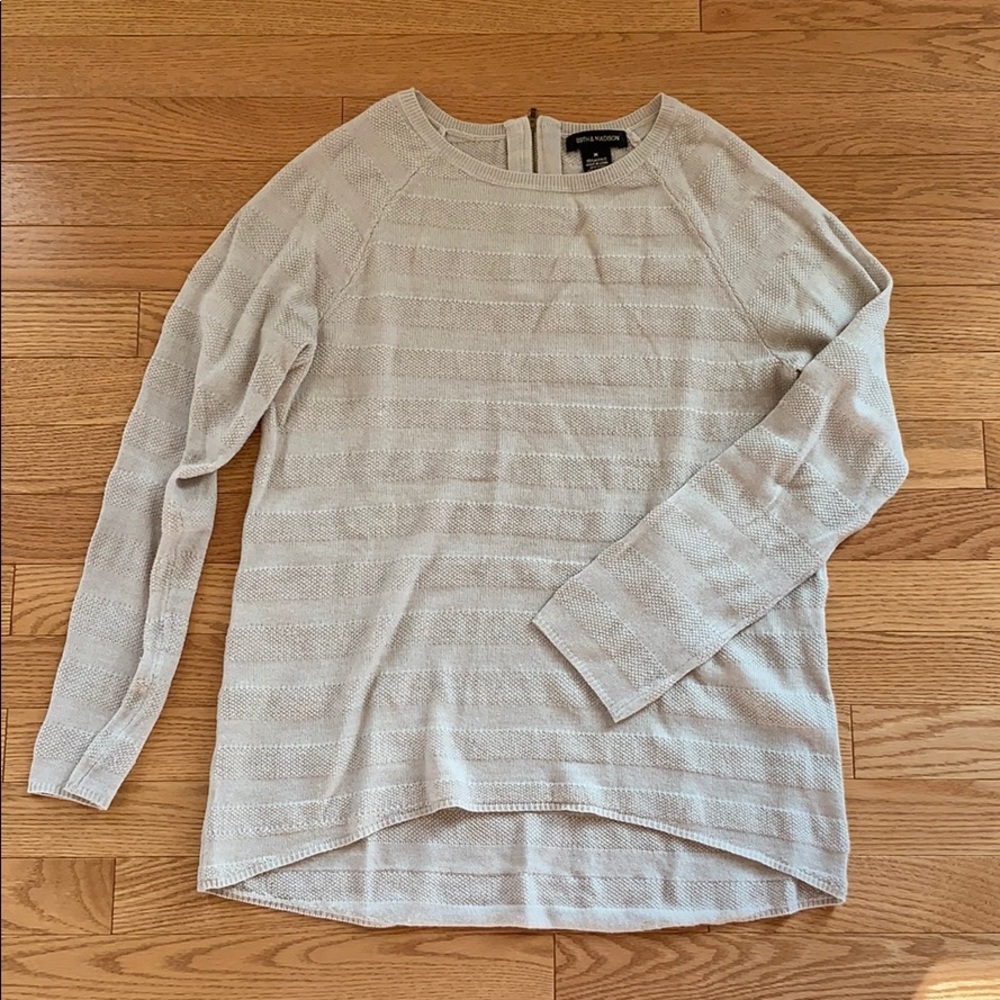 Stripe Knit Pullover Sweater